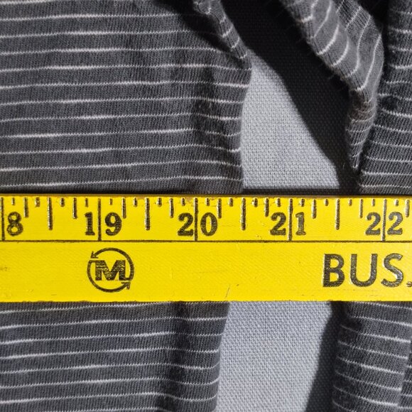 Original Penguin long sleeve crew neck pullover men's size L grey stripes patter - Picture 7 of 8